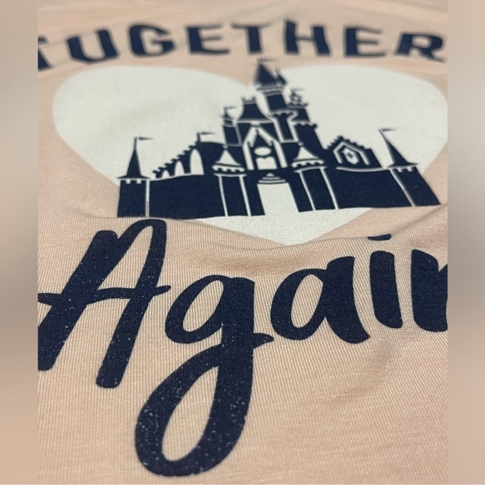 Disney Parks Together Again Women's Tee Pink
Size Small Walt Disney World Castle - Picture 3 of 10